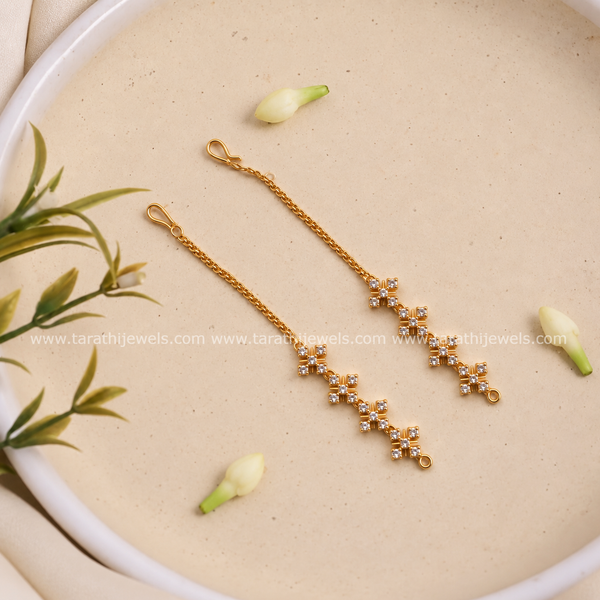 Gold Look Alike Earring Chain EC196