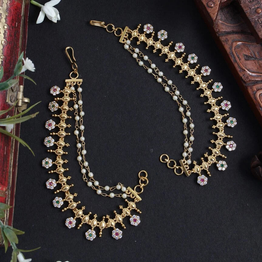 Gold Look Alike Earring Chain EC25