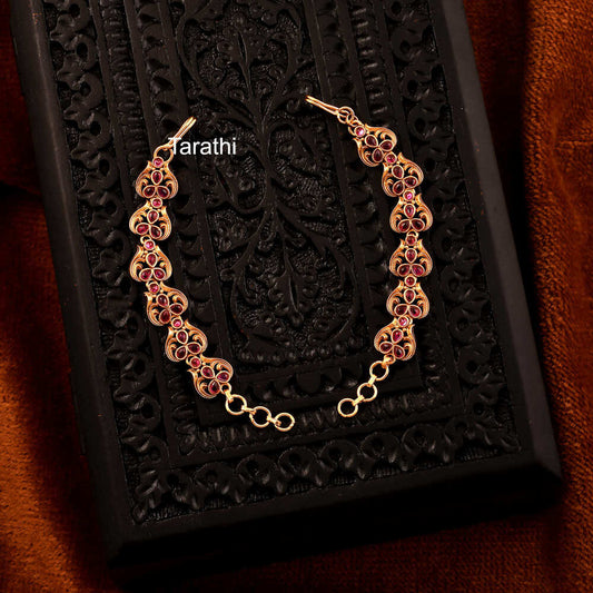 Ad Ruby Earring Chain EC45