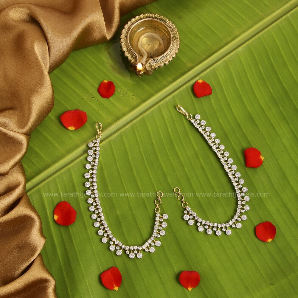 American Diamond Earring chain EC59