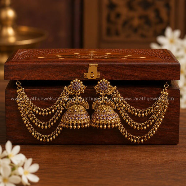 Earring Chain With Jumka ECJ02