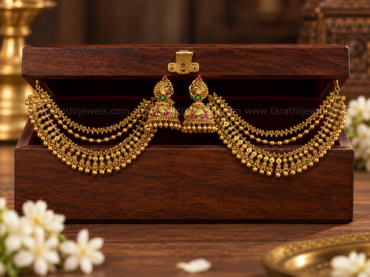 Earring Chain With Jumka ECJ21