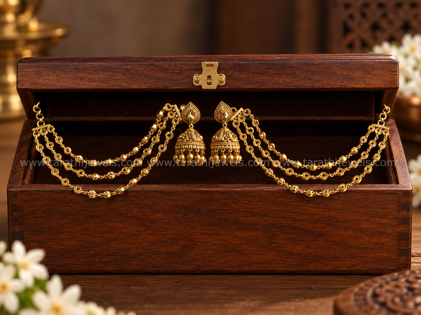 Earring Chain With Jumka ECJ23