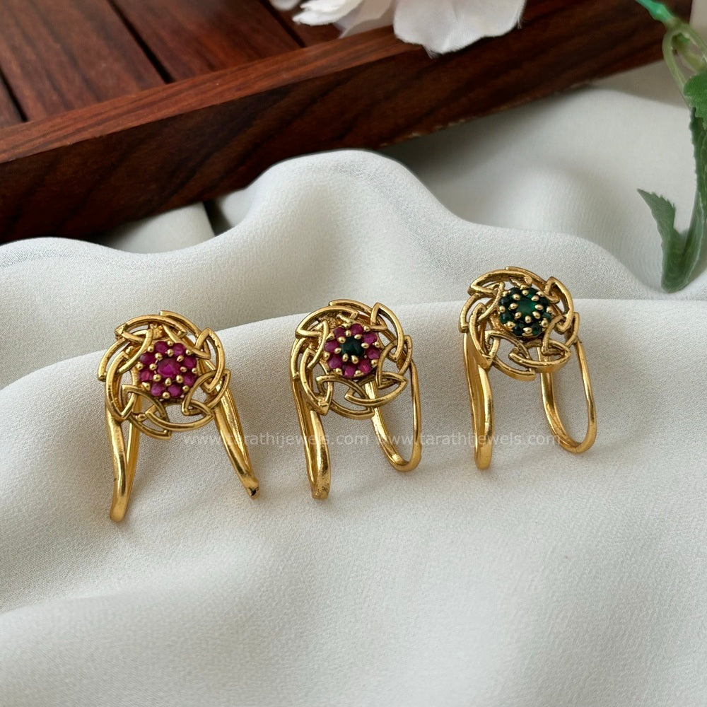 Flower Design Vanki type Finger ring FR04