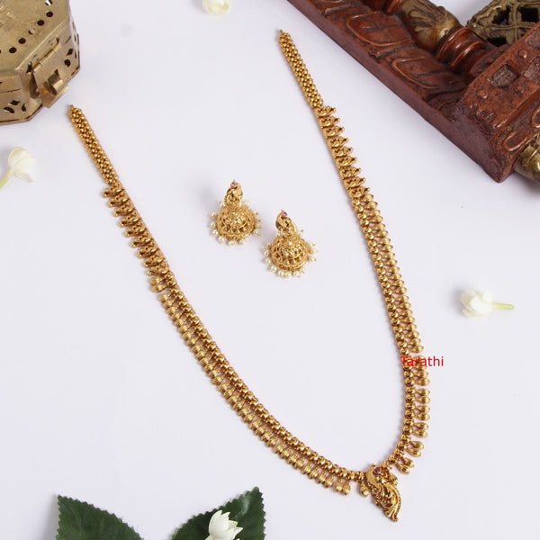 Amazing Gold Look Alike Peacock Haaram HA133