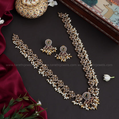 Floral Ad Peacock Haaram HA183
