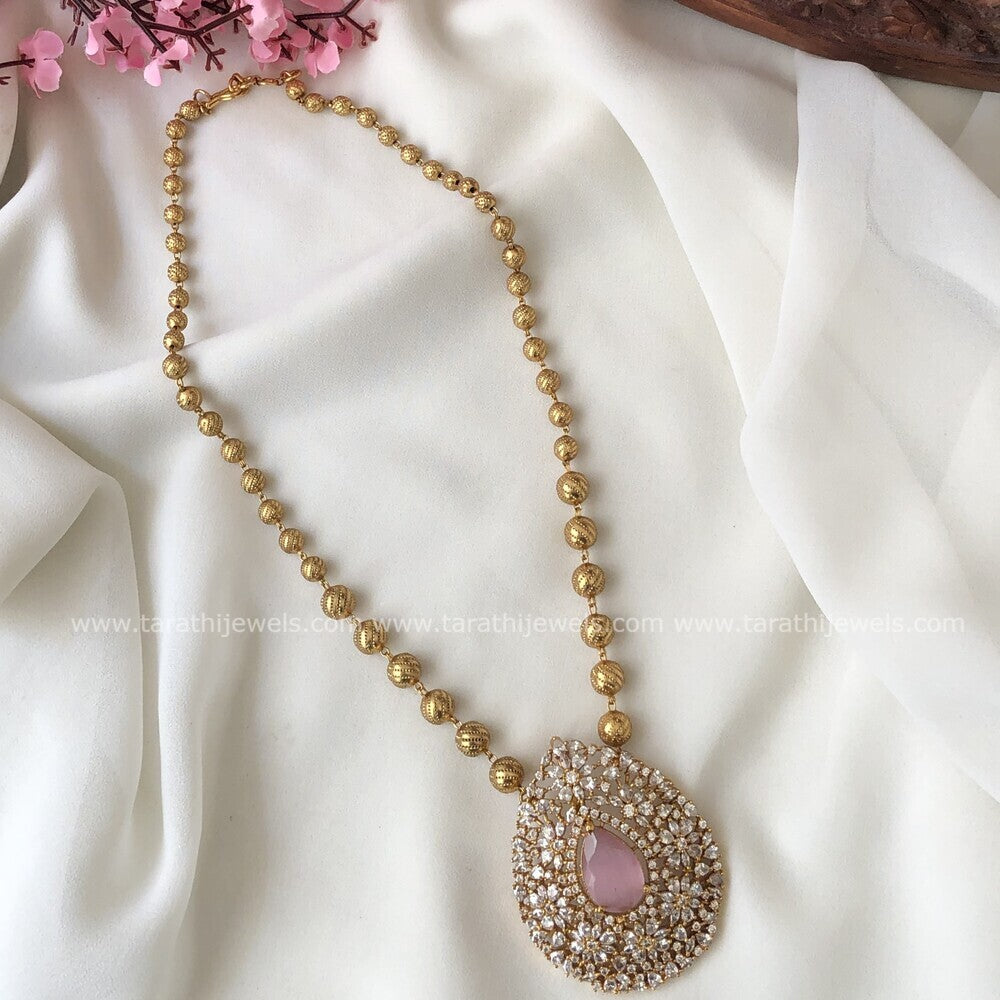 Cz Pink Stone Haaram HA203