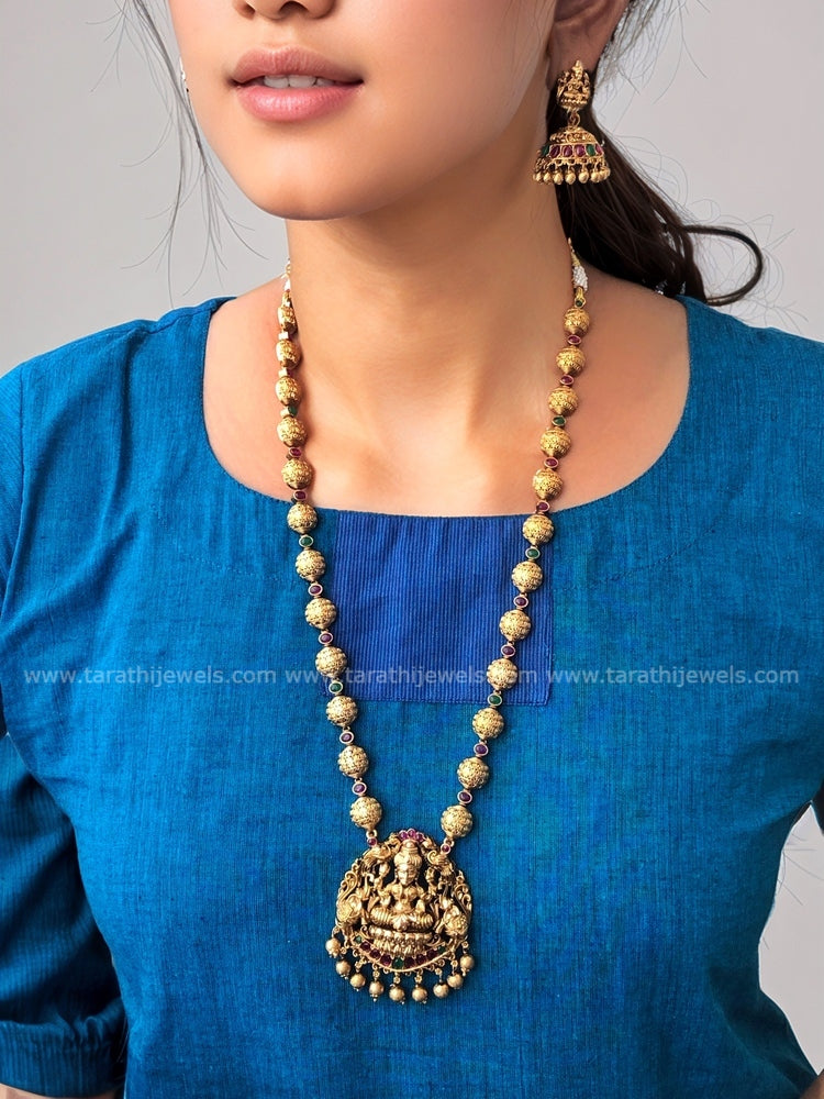 Lakshmi Pendant Traditional Long Haaram HA205