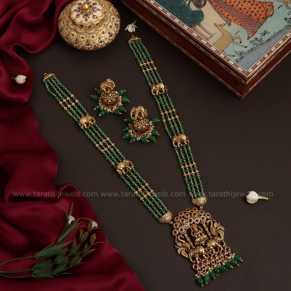 Royal Layered Temple Pendant Haaram HA211