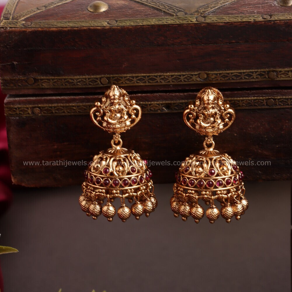Gold Look alike Lakshmi Pendant Long Haaram HA219