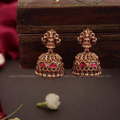 Antique Finish Lakshmi Long Haaram HA232