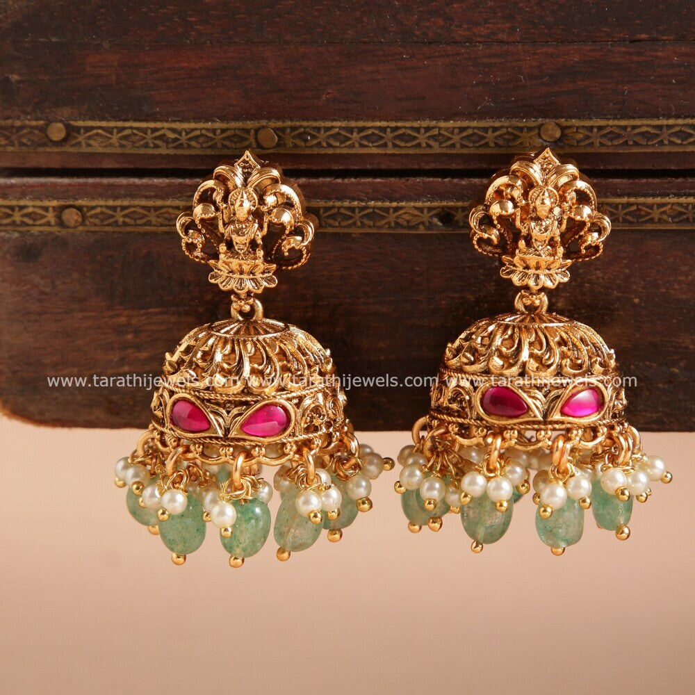 Antique Finish Lakshmi Long Haaram HA248