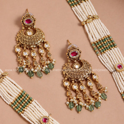 Premium Quality Pearl Layered Haaram HA253