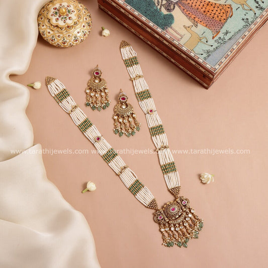 Premium Quality Pearl Layered Haaram HA253