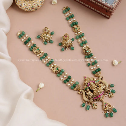 Pearl Beads Midlength Temple Haaram HA320