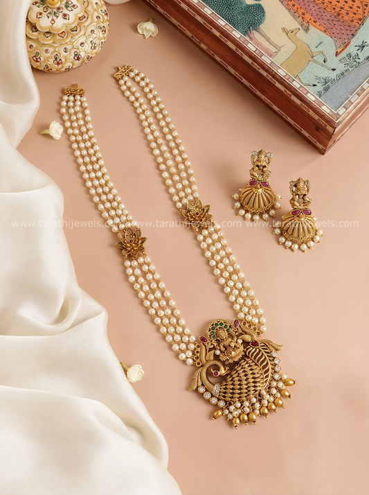 Lakshmi Pearl Long Haaram HA387