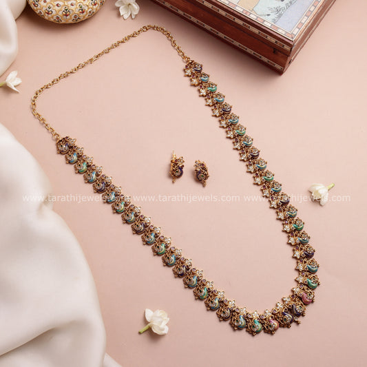 Premium Quality Gold Tone Heritage Jewellery Haaram HA408