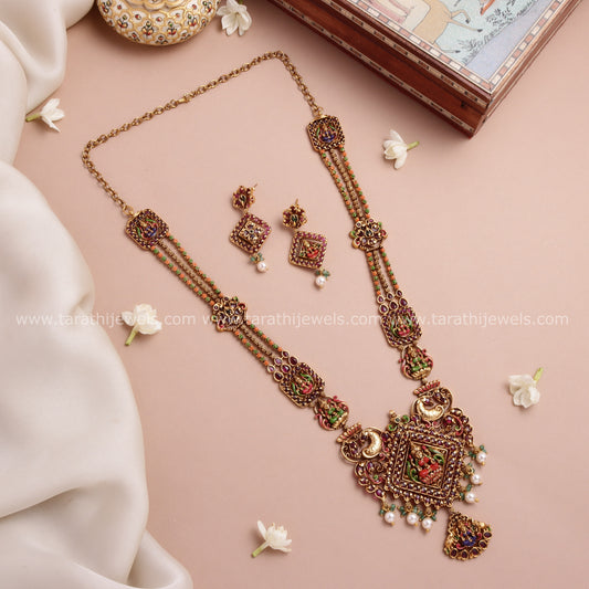 Tarathi Two in one Pendant Heritage Jewellery Haaram HA410