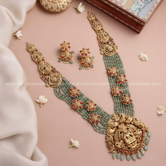 Tarathi Coral Long Haaram HA413