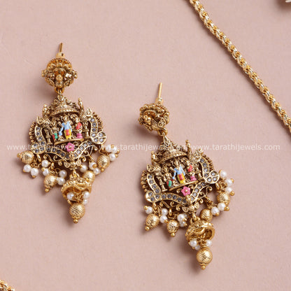 Ramar and Sita Pendent Long Chain HA420