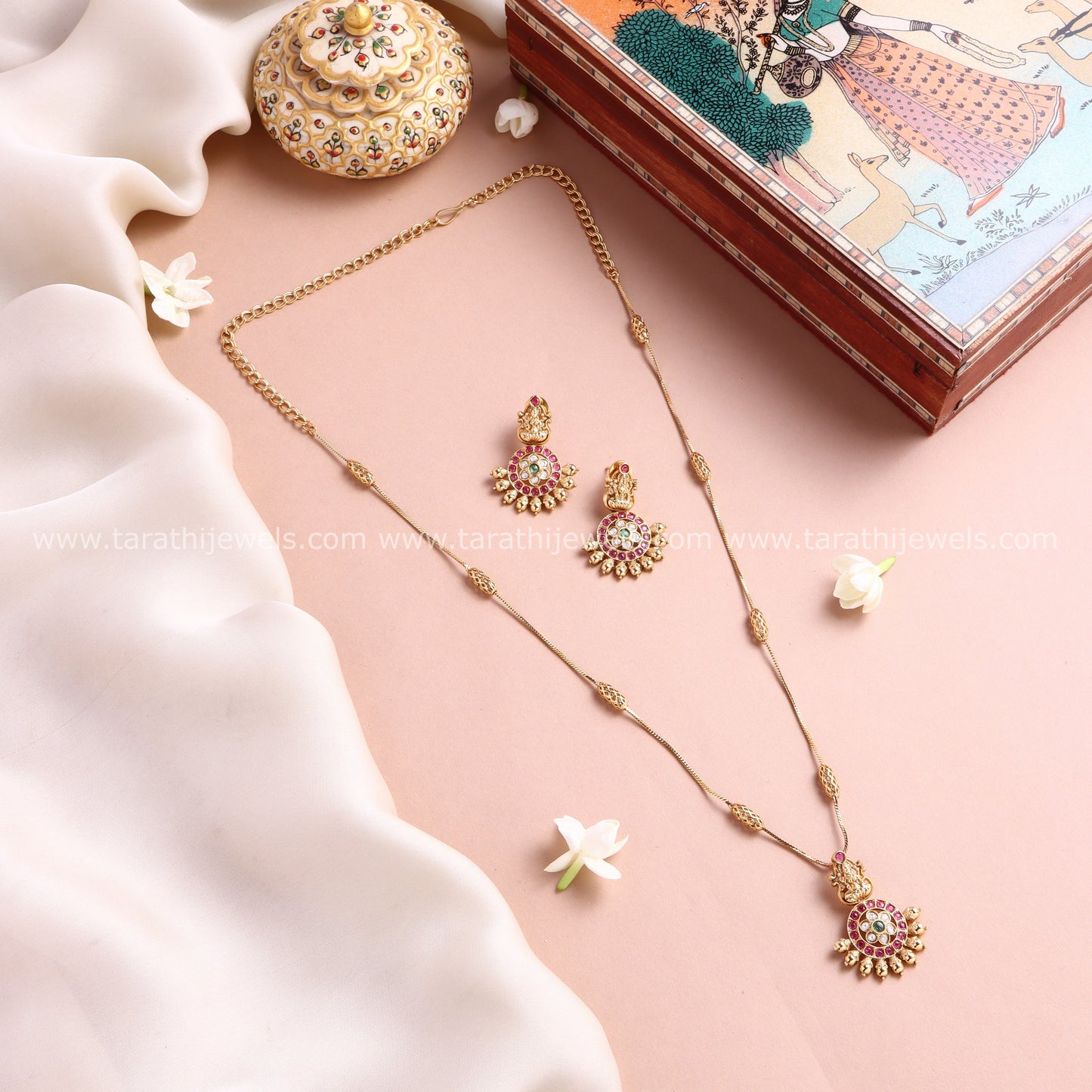 Gold Lakshmi Long Chain HA425