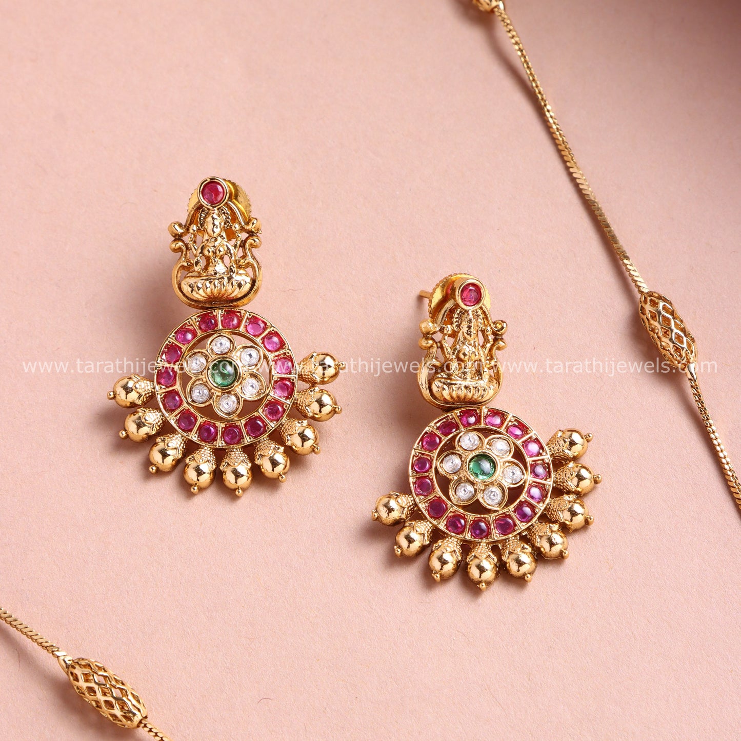Gold Lakshmi Long Chain HA425