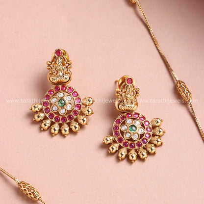 Gold Lakshmi Long Chain HA425