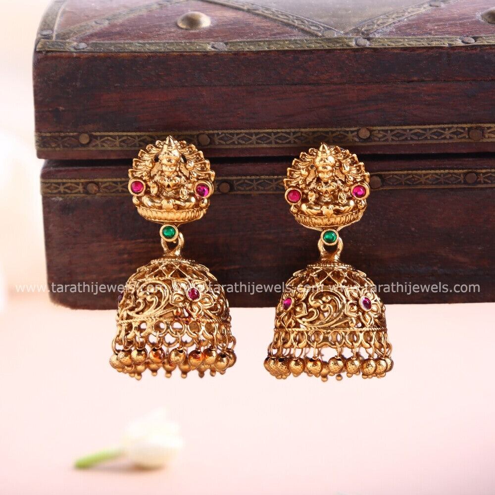 Tarathi Lakshmi Pendant Matte Neckpiece HA427