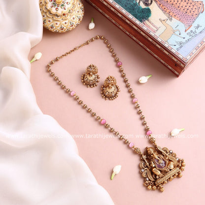 Tarathi Vinayakar Pendant Matte Neckchain HA431