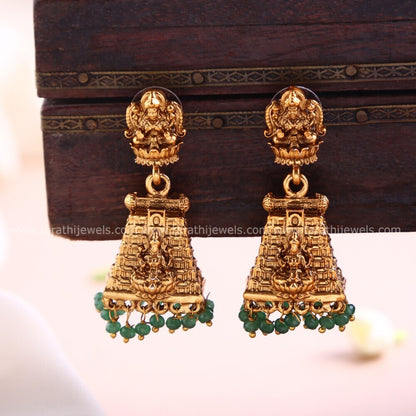 Tarathi Madurai Meenakshi Temple Pendant Matte Neckchain HA432