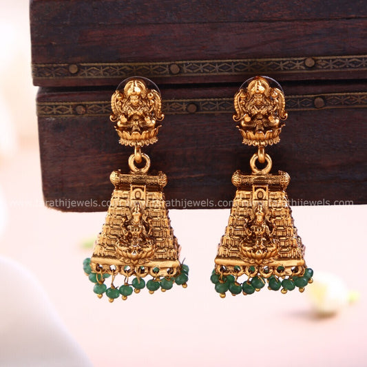 Tarathi Madurai Meenakshi Temple Pendant Matte Neckchain HA432