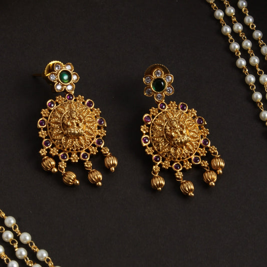 Pearl Lakshmi long Chain HA441