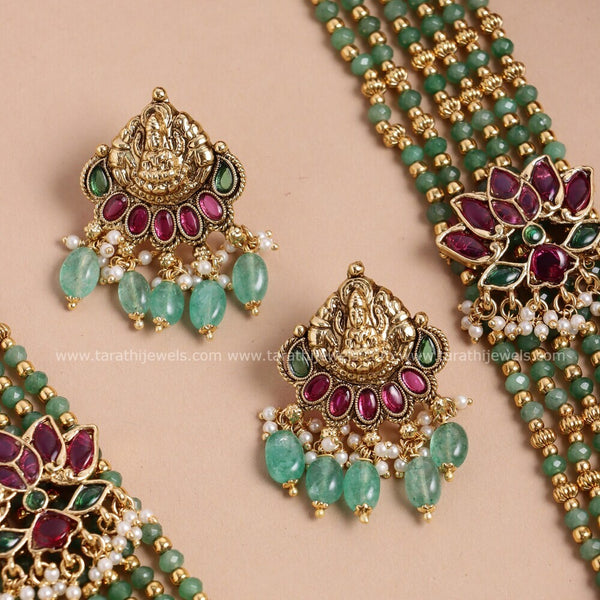 Grand Premium Green Beads Haaram HA443