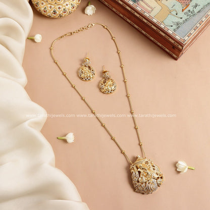 Lord Ganesha Pendant Long Chain HA444