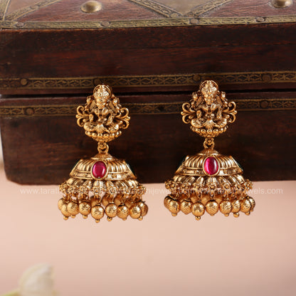 Antique Finish Lakshmi Long Haaram HA448
