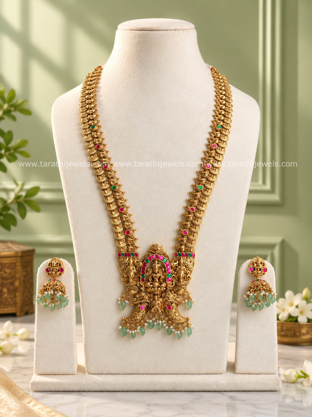 Premium Quality Green Beads Haaram HA475