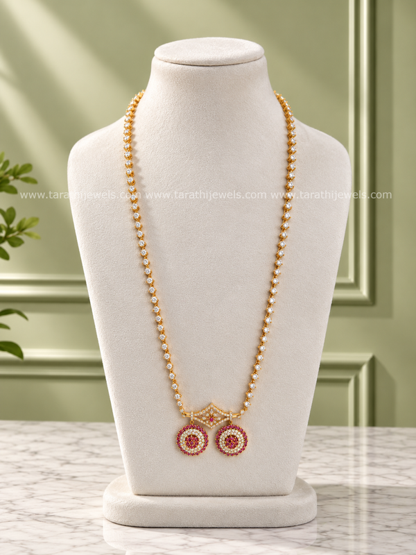 Ruby With White Stone CZ Haaram HA486
