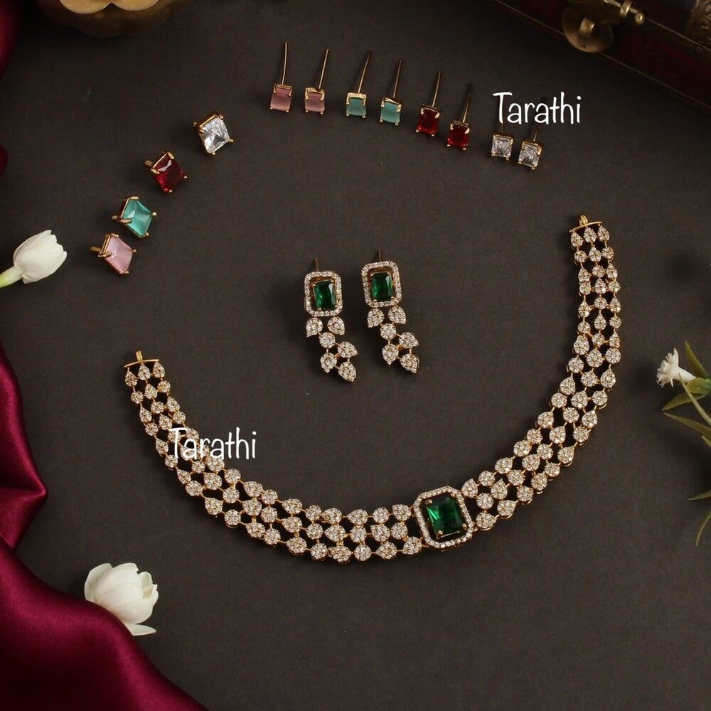 Beautiful Party Wear Changeable Ad Neckset N283