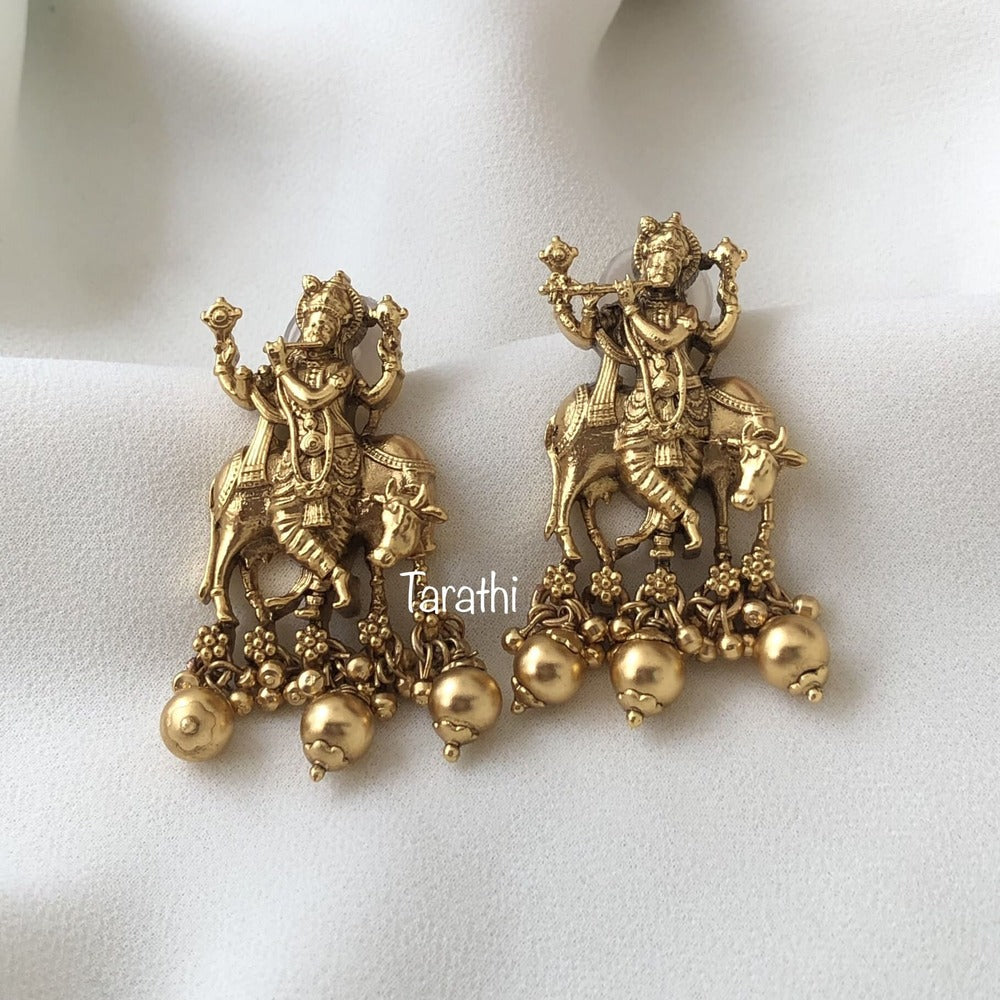 Lord Krishna Design Earrings EA290