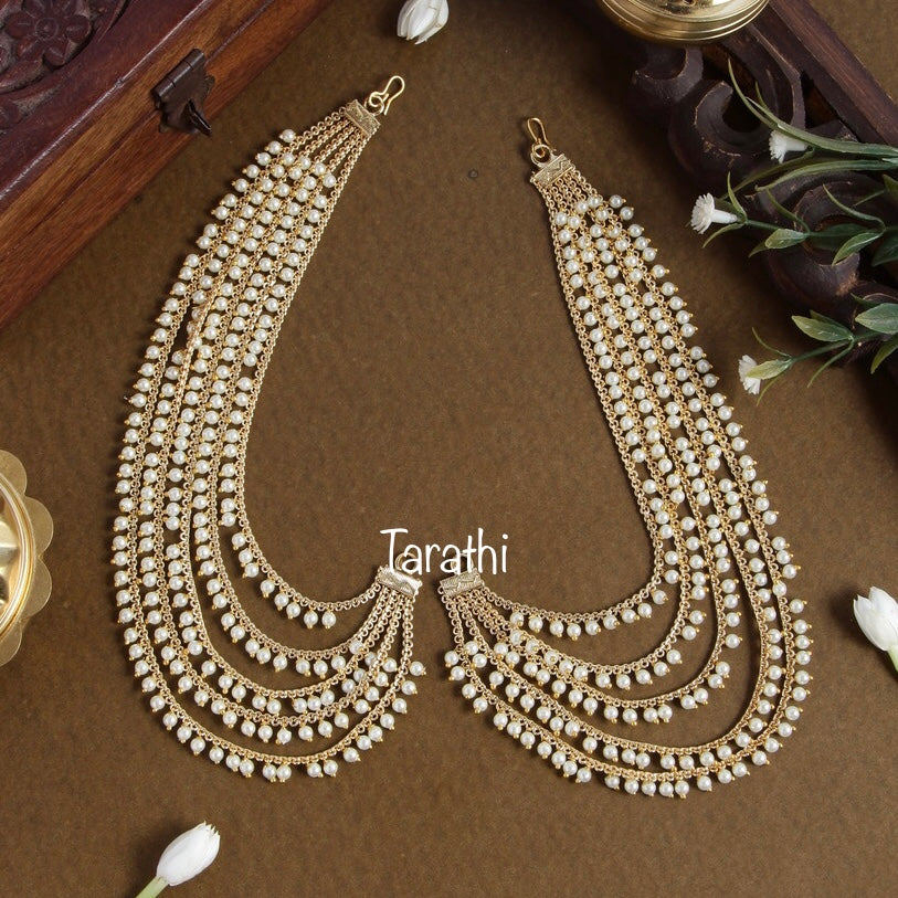 Traditional Five Layer Pearl Earring Maatal EC21