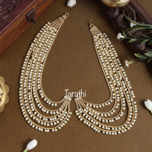 Traditional Five Layer Pearl Earring Maatal EC21