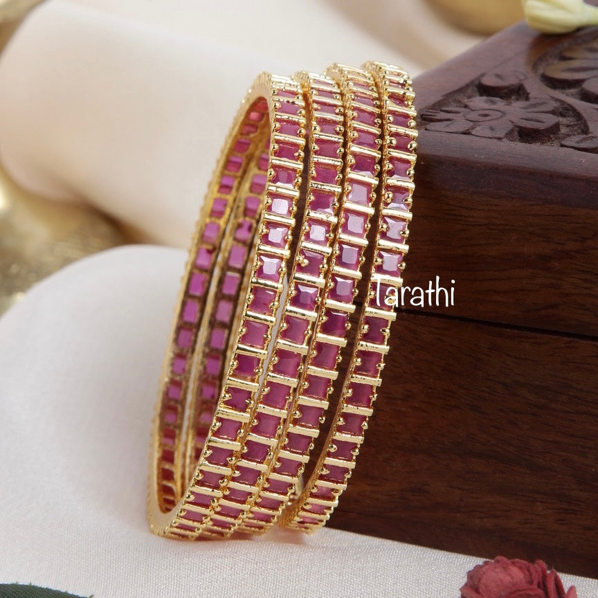 Gold finish Ad Bangles BA45