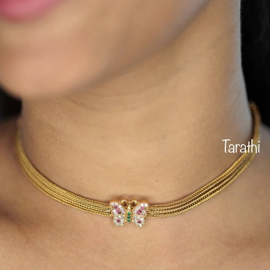 Antique simple and Cute Butterfly Design Choker ch167