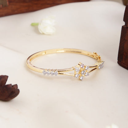 Gold Look alike Openable Kada Bangle BA96