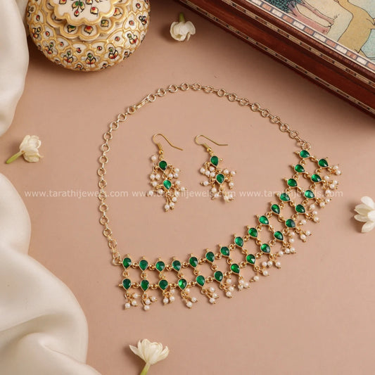 Jadau Pearl Beads choker CH331