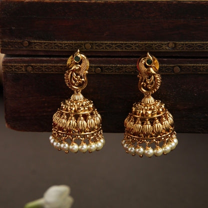 Amazing Gold Look Alike Peacock Haaram HA165