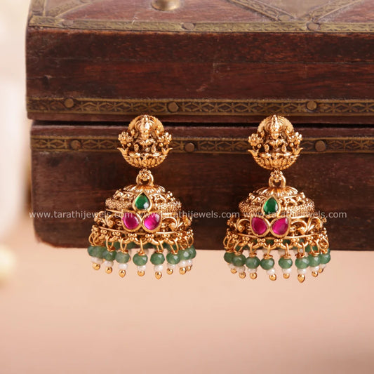 Gold Finish Lakshmi Choker CH370