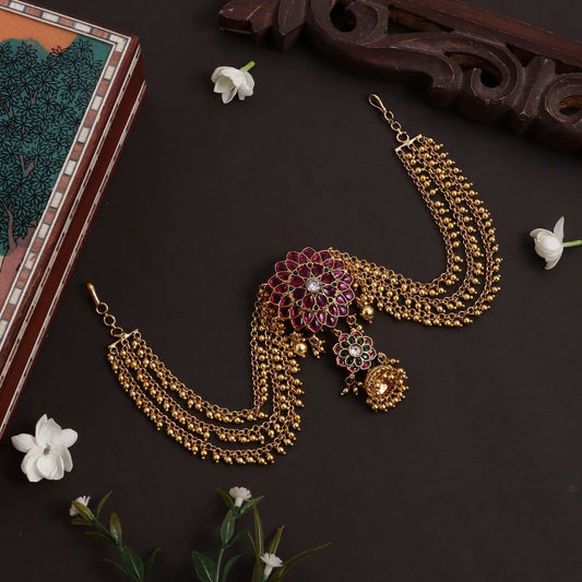 Premium Quality Flower Design Jada Billa With Maatal H09