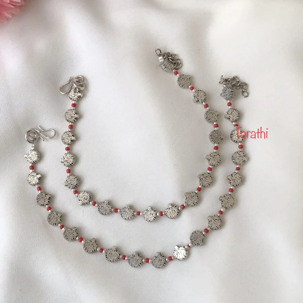 Silver Look alike Anklet AK17