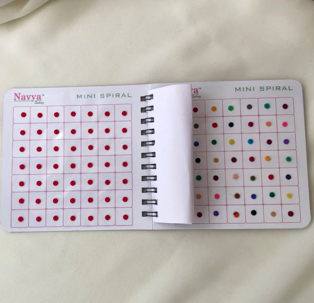 Navya Multi color Plain Bindi Book Size8 BB14